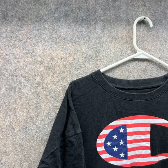 Champion Shirt Mens 3XLT Black Crewneck Athletic Wear USA C USA Graphic - Picture 6 of 10